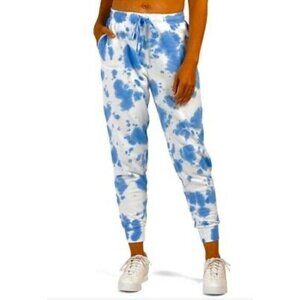 Jane And Delancey Women's Blue Tie Dye Joggers -- Small
